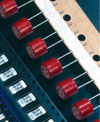 Figure 2. Sub-miniature type fuses with through hole leads